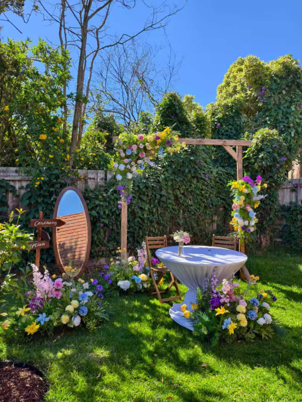 🌿 Monet-Style ModLine Ceremony Setup | Romantic Garden Floral