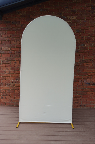 Fabric with metal stand