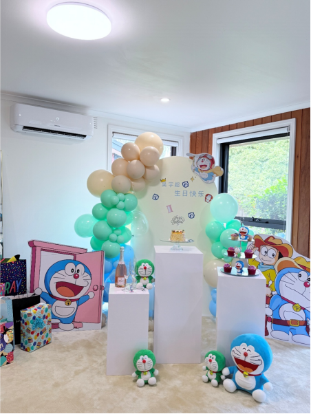 Doraemon Theme Backdrop Package